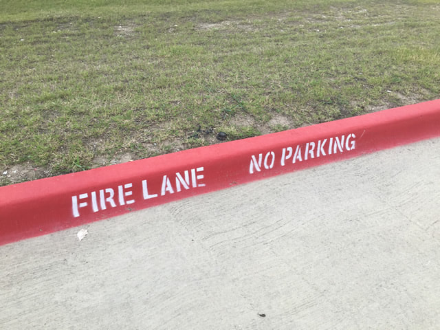 Fire Lane Curb Painting Greenville, SC